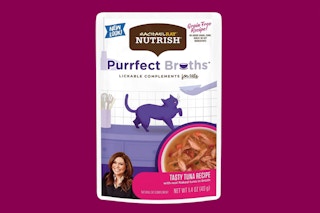 a pack of cat food