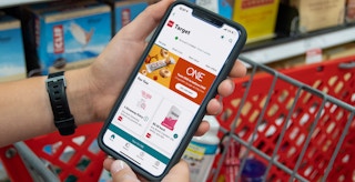 Ibotta app in a cell phone inside Target