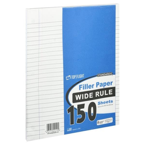 2 Top Flight Filler Paper Packs