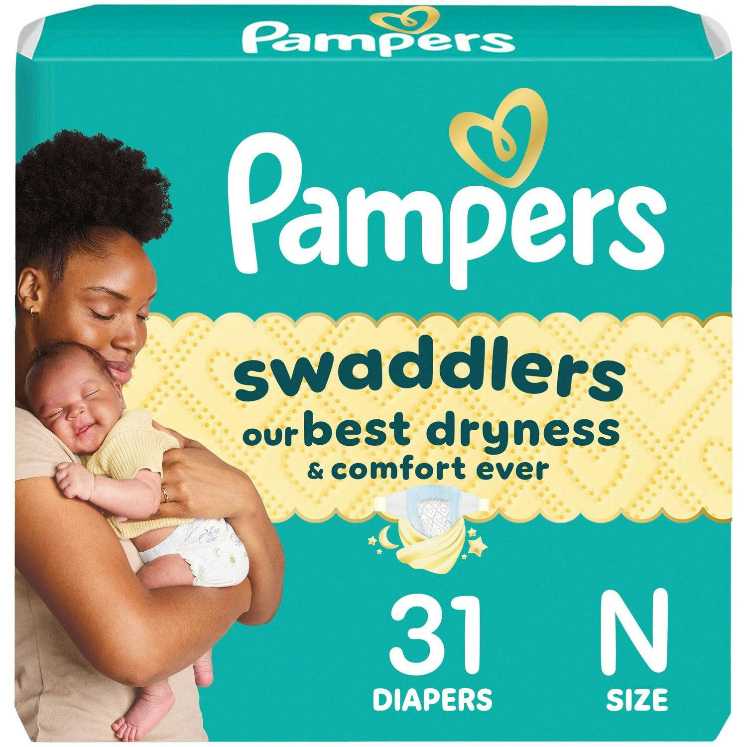 2 Pampers Swaddlers Diaper Packs