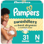 2 Pampers Swaddlers Diaper Packs