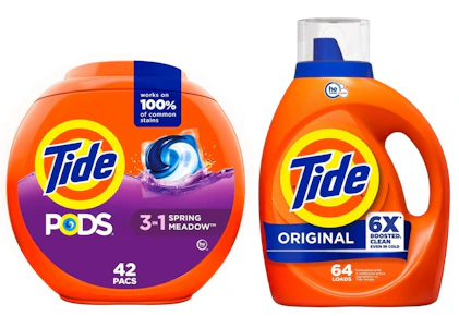 2 Tide Laundry Products (106 loads)