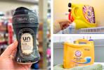 collage with downy, tide, and arm & hammer