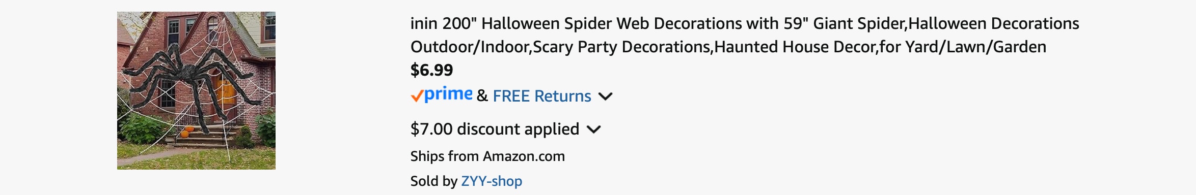 Amazon Giant Spider Web Decoration 2025 2