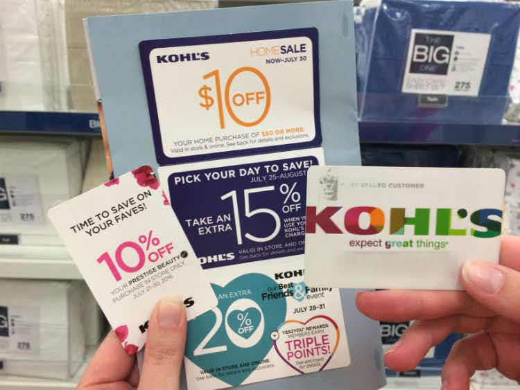 Get 15%, 20%, and 30% off like crazy when you use your Kohl's charge card.