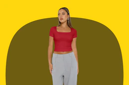 Women's Square-Neck Top B0G29LPK7Q