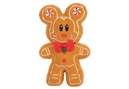 Disney Gingerbread Shaped Pillow
