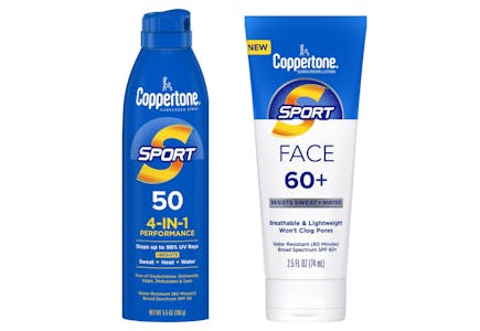 2 Coppertone Sport Sunscreens