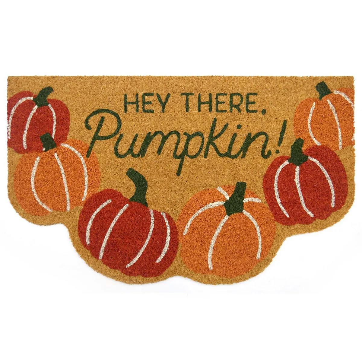 Hey There Pumpkin Coir Doormat