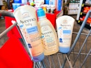 aveeno baby care in a cvs shopping cart