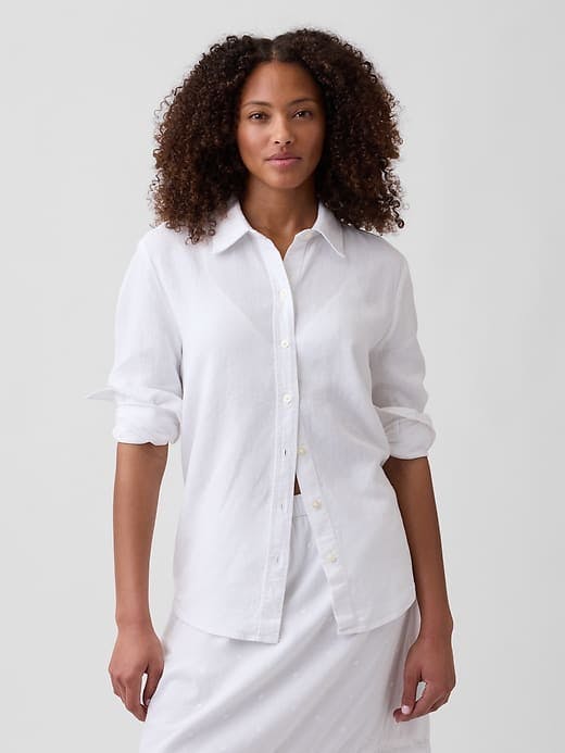 Gap Factory Linen-Blend Shirt