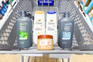 Shopping cart with Dove products