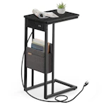 VASAGLE C-Shaped Side Table