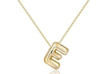 Bubble-Style Initial Necklace