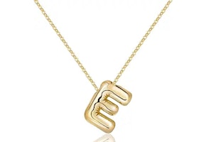 Bubble-Style Initial Necklace
