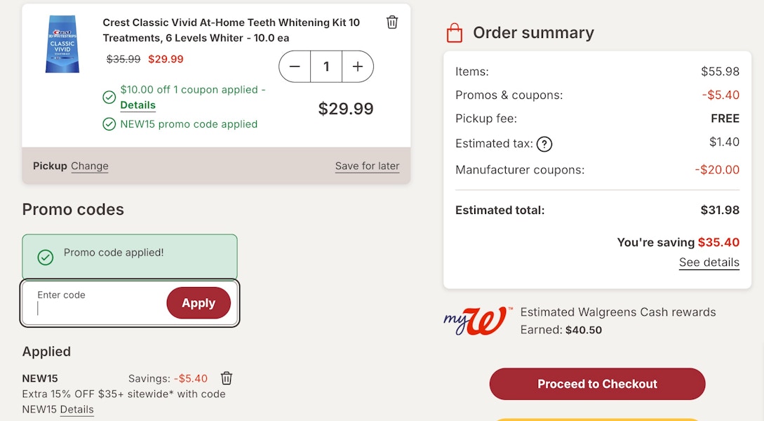 walgreens screenshot haul