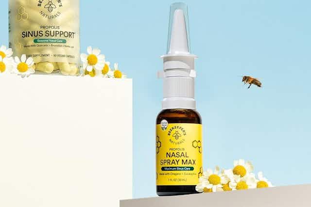 Beekeeper's Naturals Propolis Nasal Spray, as Low as $9.79 on Amazon card image