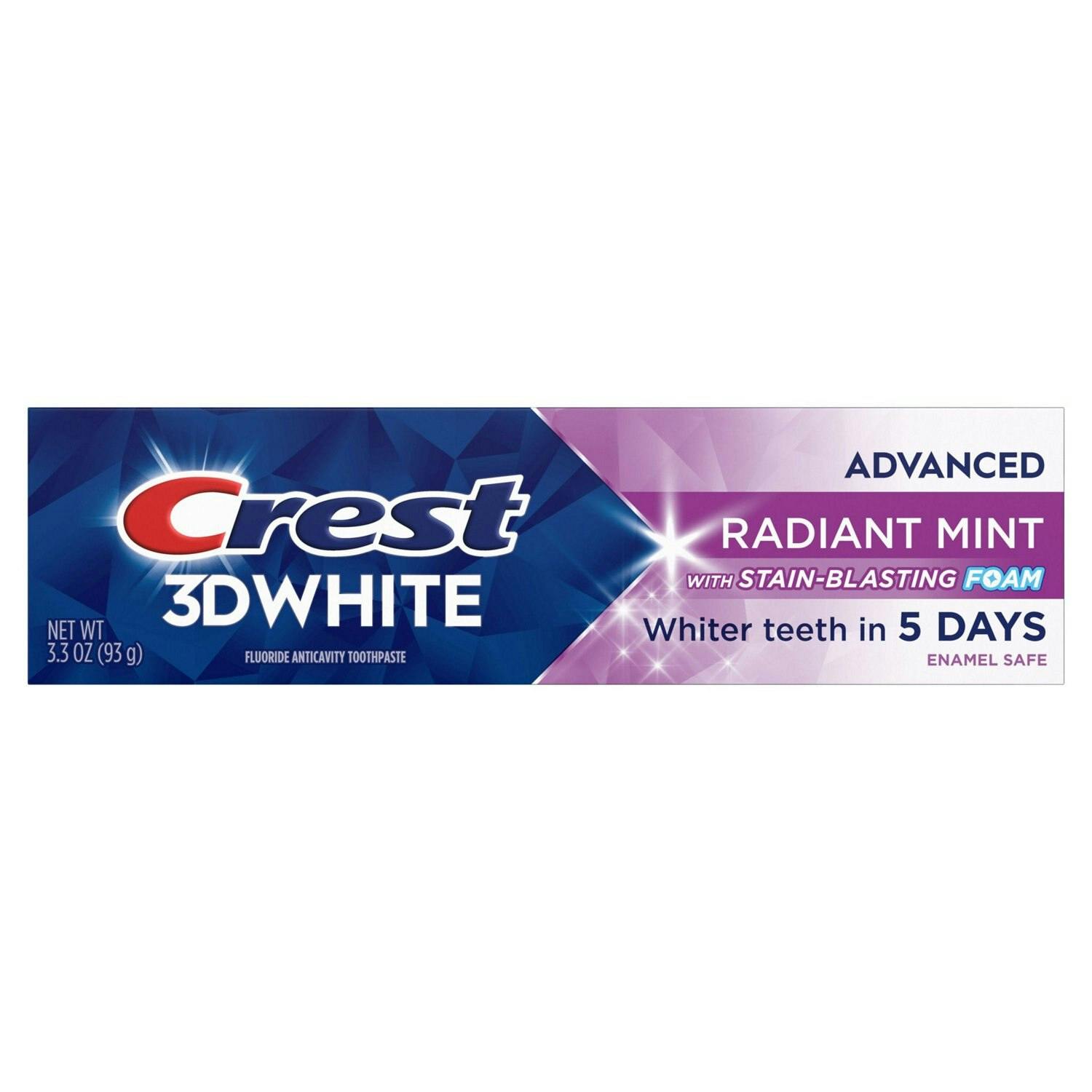 2 Crest 3D White Toothpastes