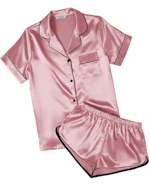 Women's Silk Satin Pajama Set