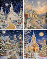 Christmas Pearl Art Kits 4-Pack