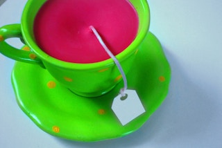 teacup candle
