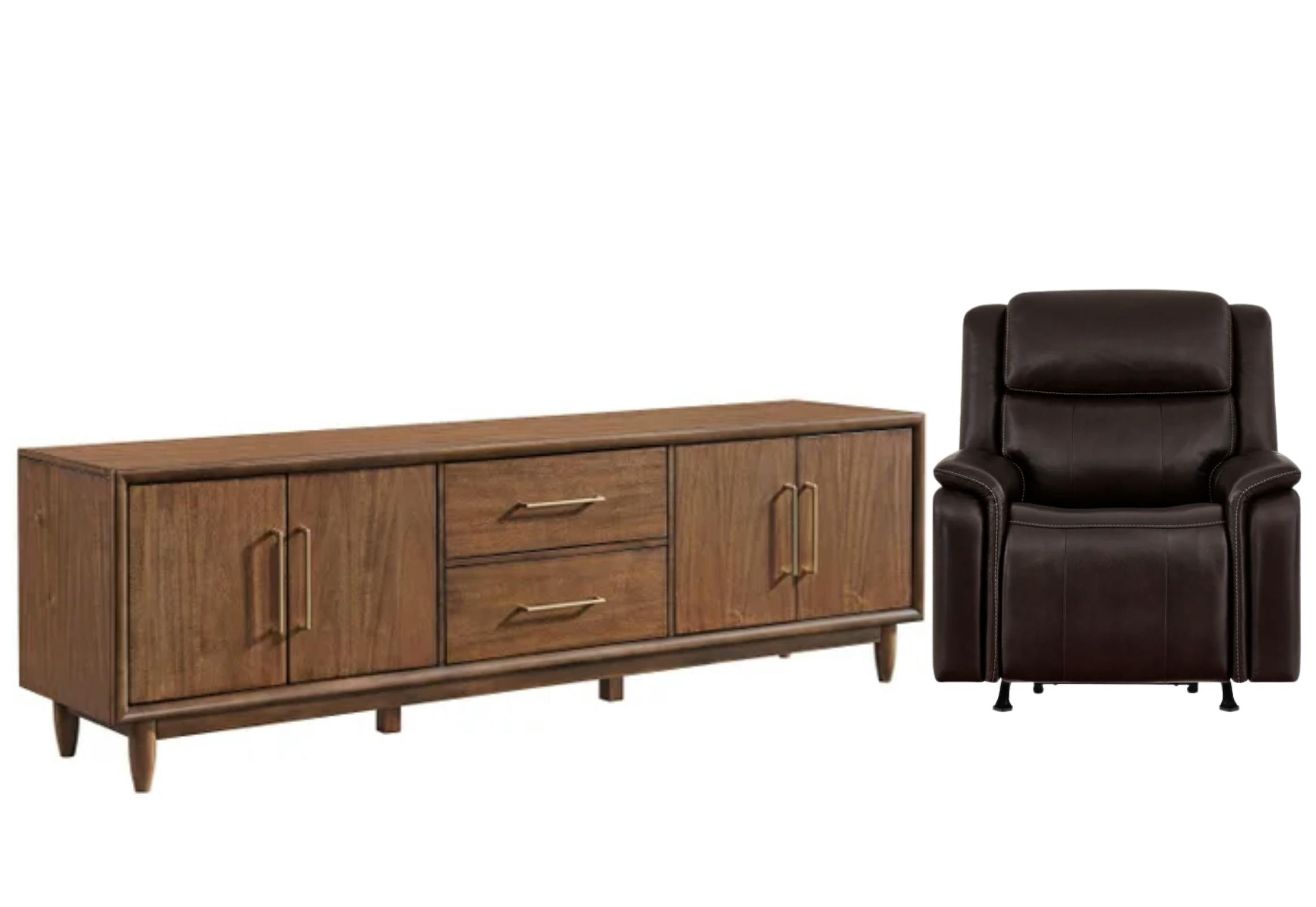 1 Console and 1 Recliner