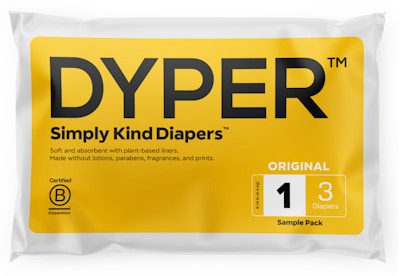 Dyper Diaper Sample, 3 ct