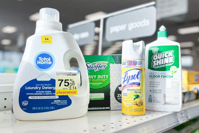 Save 75% on CVS Household Clearance: Lysol, Swiffer, Total Home, and More card image