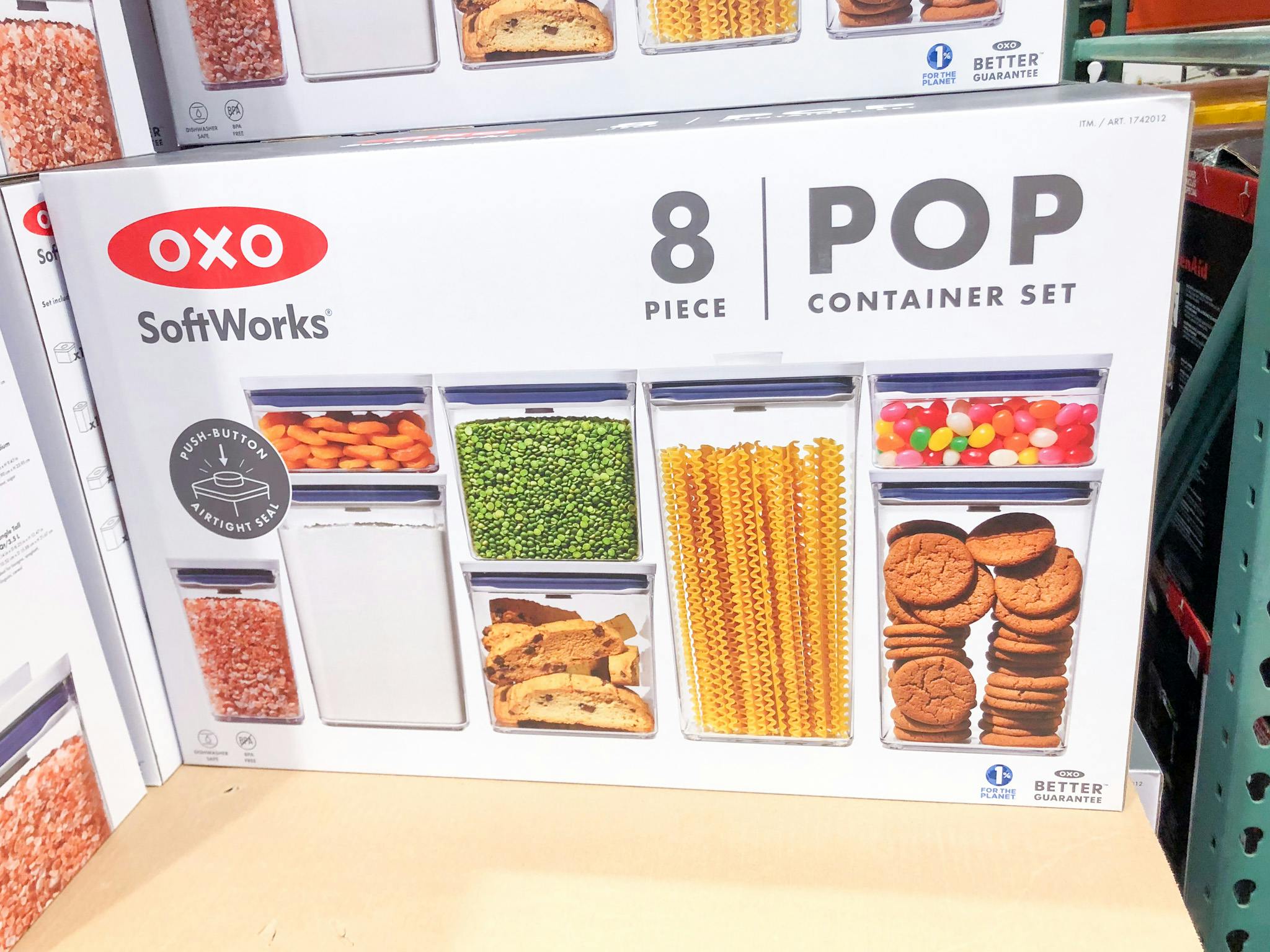 OXO Softworks 9-Piece POP Food Storage Container Set, Air Tight, Dishwasher  Safe