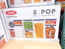 costco softworks oxo pop 8-piece food storage container set 1
