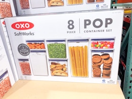 costco softworks oxo pop 8-piece food storage container set 1