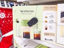 nespresso iced coffee bundle sitting on a target shelf