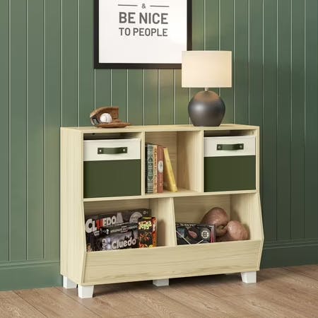 Kids' Cubby Bookshelf & Toy Organizer