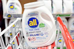 all free clear mighty pacs detergent in cart