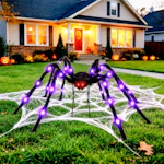 Giant Light-Up Halloween Spider