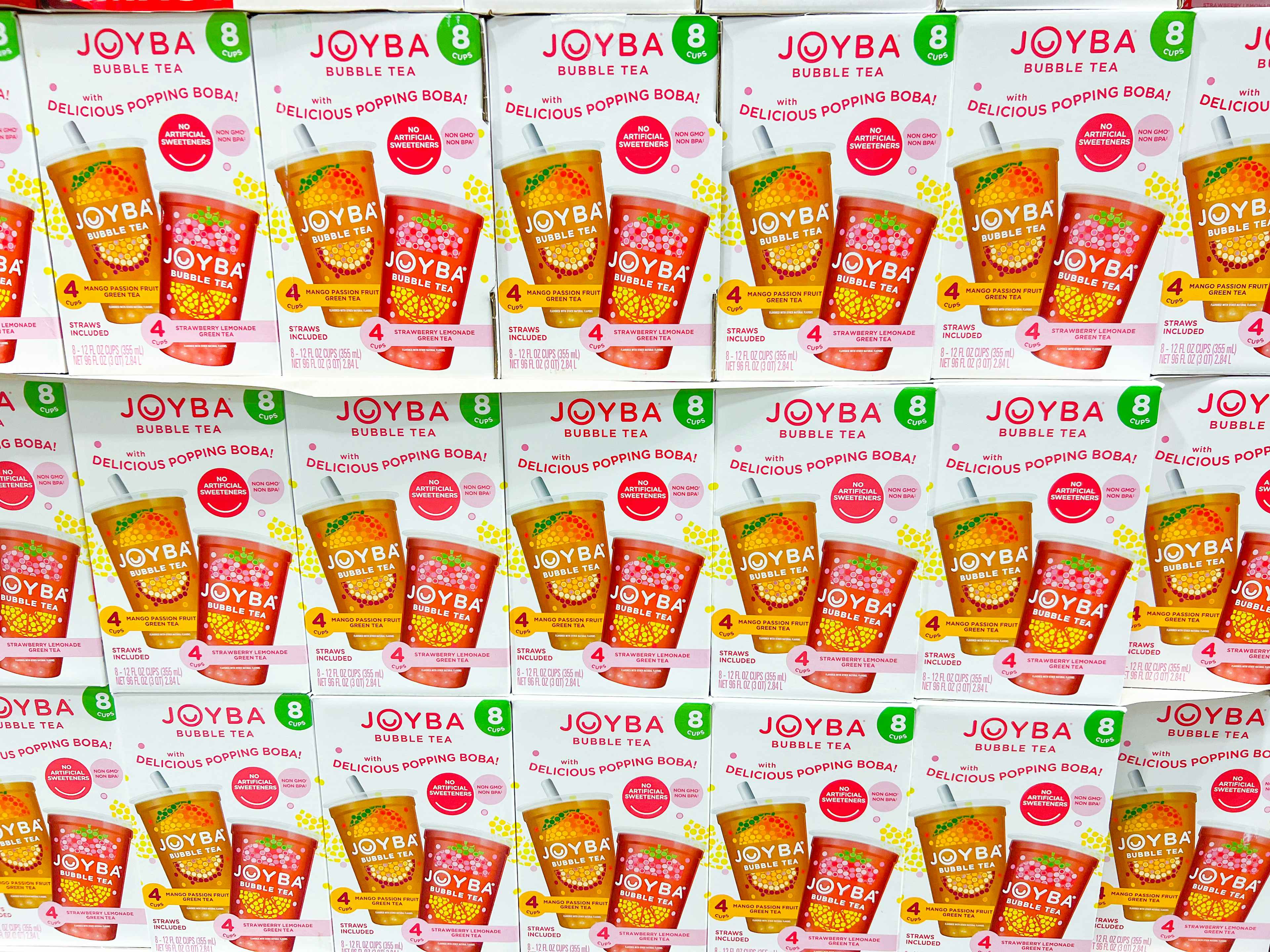 boxes of joyba bubble tea