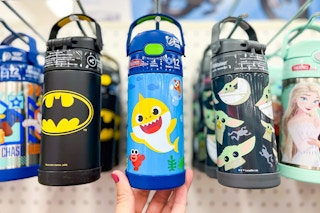 Thermos Kids' FUntainer Bottles in stores at Target (Batman, Baby Shark and Star Wars)