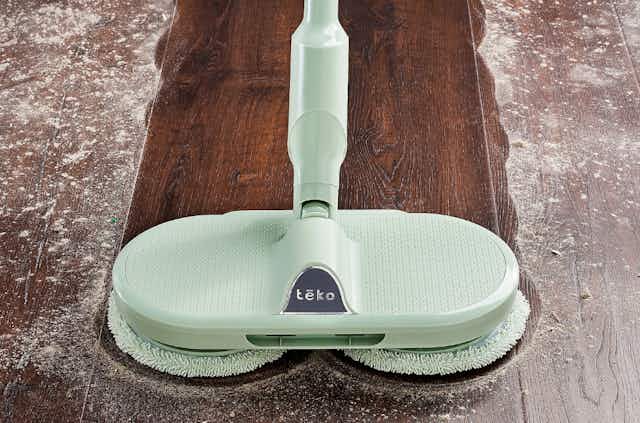 Hover Scrubber Dual-Head Mop and Accessories, Just $35 Shipped at QVC card image