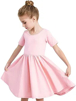 Kids' Cotton Twirl Skater Dress