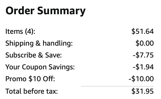 Snuggle fabric sheets Amazon receipt
