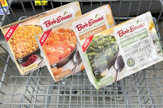 bob evans farmhouse favorites sides in a cart