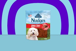 Blue Buffalo Nudges Dog Treats 36-Ounce, Only $6.98 on Amazon (Reg. $28) card image