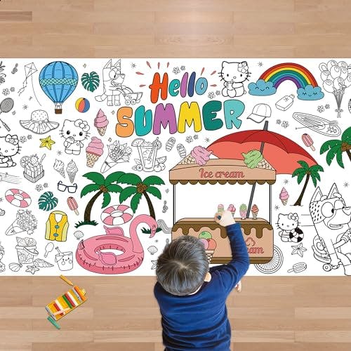 Giant Coloring Poster Tablecloth