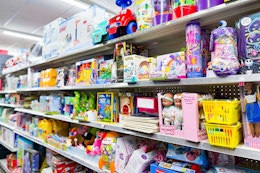 dollar general toys on shelves
