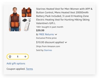 heated vest amazon