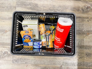 groceries in a basket
