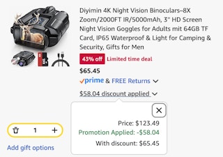 night vision binoculars