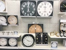 wall clocks sitting on target shelves