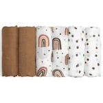 Muslin Swaddle Blankets 6-Pack