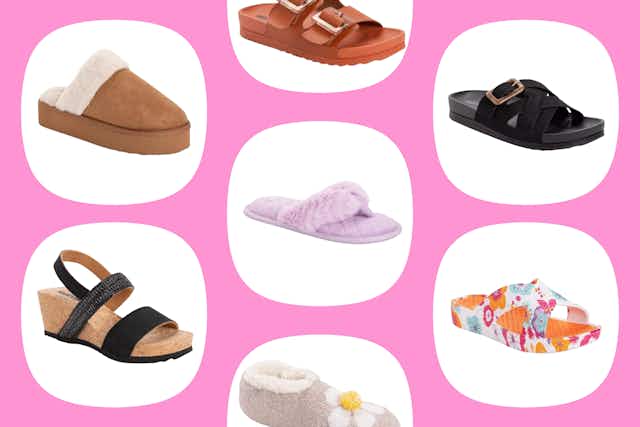 Muk Luks Deals at Macy's: $16 Slippers, $20 Sandals, and More card image